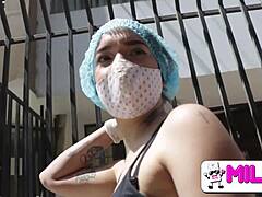 Venezuelan babe caught on the street for quick work blowjob