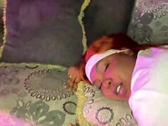 Petite Mexican Girl's Tight Pussy Takes Big Black Cock Cowgirl