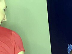 Brandi experiences her first glory hole encounter with a stranger