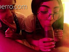 Two young girls from Tijuana enjoy Haitian guy