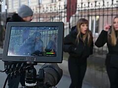 एवेलिन और सिल्विया डेलाई पूछती हैं, क्या तुम हमारे डीपी गैंगबैंग देखना चाहते हो?