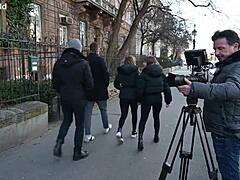 एवेलिन और सिल्विया डेलाई पूछती हैं, क्या तुम हमारे डीपी गैंगबैंग देखना चाहते हो?