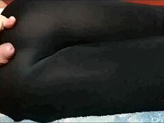 does my mexican milf friend in tight leggings want me to record her horny yoga session?