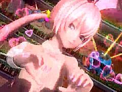 megurine luka in alien project diva nude mod with bunny costume.