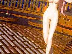 megurine luka in alien project diva nude mod with bunny costume.