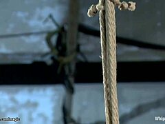 busty bound milf spanked and toyed in fetish session