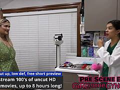 Ayla Aysel Dominates with a Latex Footjob in the Podiatrist's Office