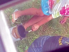 Hot stepmom bending over hidden