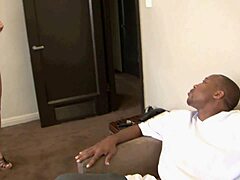 Nora Skyy Bent Over In Fishnets And Heels For Horny Black Step Dad's Gaping Doggy Cock!