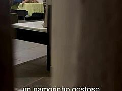 belinha seduced the student took to house cuckold filmed hidden in pantry