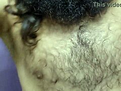 Hairy guy exhibits in various ways uncut.
