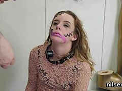 Is this kinky girl ready for painful anus treatment in asylum?