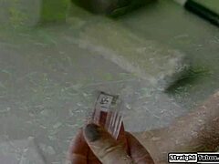 still unsatisfied, the thing from the lake licks pussy with monster cock