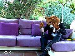 Hot Petite Latina Babe Teases Pervert Teddy Bear In Rough Quickie.