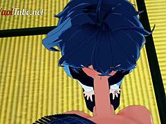 shirou gives sieg a blowjob and bareback fucks him hard in tatami room