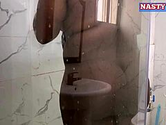 ⭐️Ebony House Wife Fucked By Husbands Friend Who Stood Behind The Bathroom Door While She Take Her Shower Complete Video Please Subscribe To Red⭐️