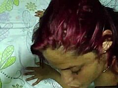 Cuckold rims ass while fucking in bodystocking.