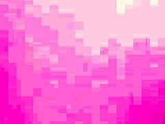 naked bombshell toys her hairless pussy before fucking.