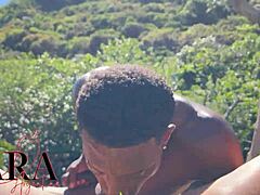 latina having sex with bbc outdoors?