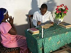 Full video of step sister confessing sins to reverend father in convent.