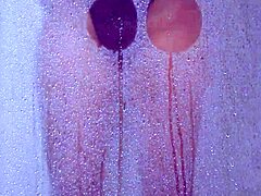 College Tanned Gorgeous Girl Take A Shower In Bikini