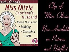 mean mother in law humiliates with spanking and milking. listen?