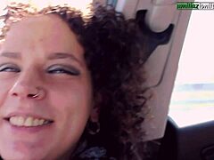 traveling with lisa, she dominates with feet in car