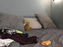 hot petite girlfriend turns fashion try-on into porn casting without panties?