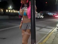 rica tranny showing her big tits in tlalpan