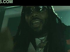 Damedot's stripper music video features clothes ripped and striptease.