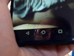 my wife performs a hand show for me while spying