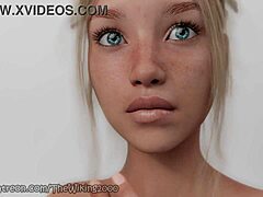 Huge girl voring tiny one in cartoon 😱