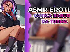 Imagine Whispering Secrets With A Goth Colleague In Erotic Roleplay, Kissing And Licking Pussy