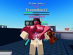 Going all out in Roblox game.