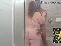 shower fun with miss pink plush 😘