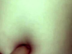 i peck her belly button while she rides me