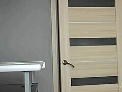 wet drilling session in kitchen with little latina sima