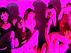 Four Little Sluts Worship Feet At Party