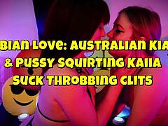 Oh, Lesbian Love With Australian Kiara And Pussy Squirting Kaiia Suck Throbbing Clits To Dripping Orgasm
