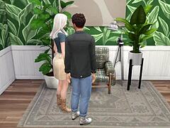 group sex contrasts on floor versus chair