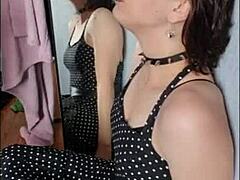 gorgeous trans gets face-fucked and anal frotting