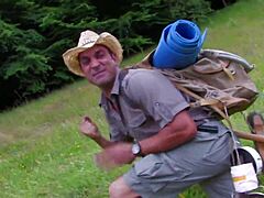 Bound Whore Gets Wild Anal Fucking Outdoors In Nature