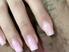 her hairy pussy craves cock during solo play