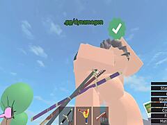 Horror girl gets fucked in Roblox condo!