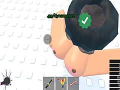 Horror girl gets fucked in Roblox condo!