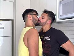 Raw Gay Kitchen Fuck