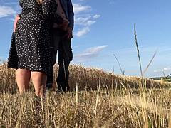 mature woman interacts