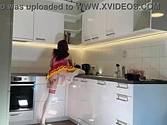 Hottest Redhead Flashes Panties