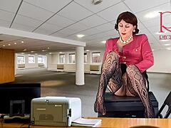 Secretary Masturbates Cunt