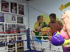 Blonde Boxing Match